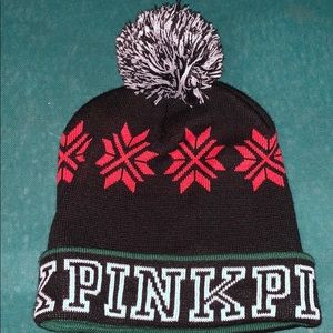 PINK VS CHRISTMAS BEANIE